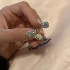 Iridescent earring//sabika